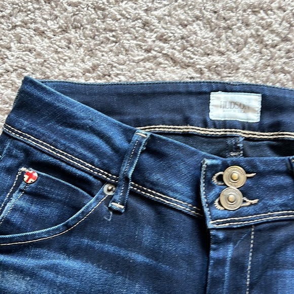 Hudson dark wash skinny jeans - Picture 6 of 13